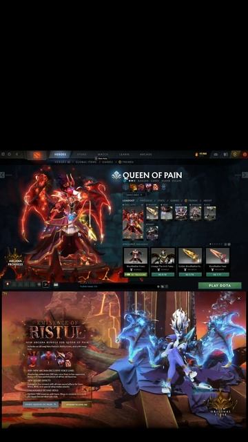 Arcana with Ultra-rare Immortal QOP Style 2!!! #dota #dota2 #shorts #arcana #qop смотреть онлайн