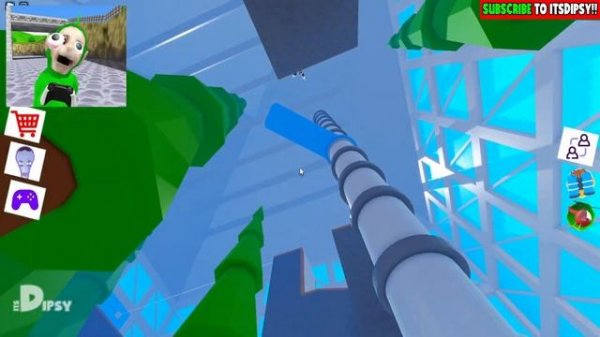 🌈 ESCAPE SCARY GEOMETRY DASH! | Dipsy Plays Roblox Geometry Blox