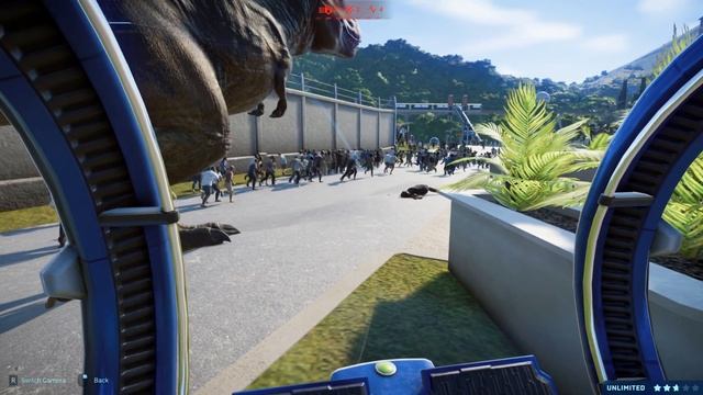 GIGANTSPINOSAURUS,EUOPLOCEPHALUS BREAKOUT vs INDORAPTOR,I-REX,T-REX Jurassic World Evolution смотреть онлайн