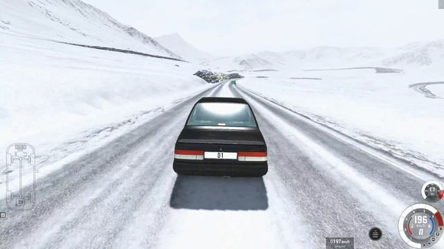 Говорили мне НЕ ГОНЯТЬ ЗИМОЙ на ЛЫСОЙ ЛЕТНЕЙ РЕЗИНЕ! Гонщик не справился с управлением! BeamNG Driv смотреть онлайн