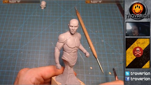 Dealing with problems when sculpting a head (symmetry and weaker hand side) смотреть онлайн