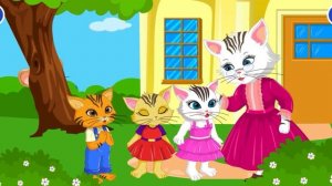 Three Little Kittens - 3D Animation English Nursery rhyme for children with lyrics