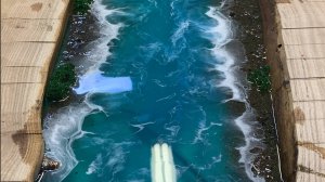 Как залить море из эпоксидной смолы делаем "стол река" из карагача в морской тематике