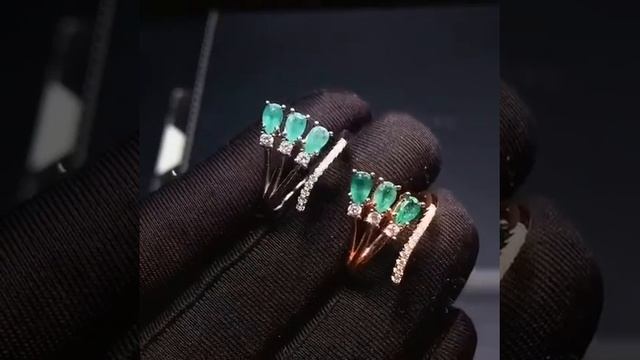 Женское кольцо из серебра 925 пробы с натуральным регулируемым изумрудом купить с Aliexpress смотреть онлайн