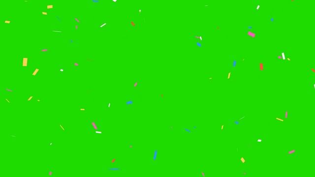 Confetti #3 / Green Screen - Chroma Key
