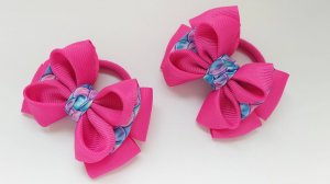 Классные бантики из репсовых лент #Канзаши