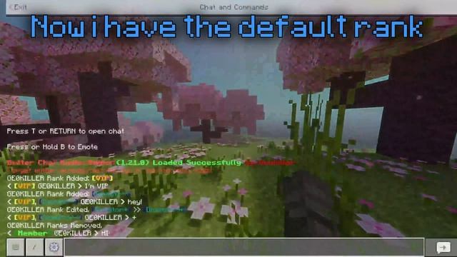 Better Chat Ranks Addon | Minecraft Bedrock 1.21.0+ смотреть онлайн