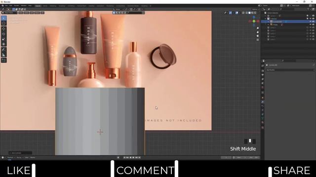 3D Product Mockup | How to Create A Mockup in Blender | | 3d Cosmetic Mockup | | 3D Mockup Tutorial смотреть онлайн