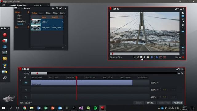 Lightworks: How to speed up and slow down movie #4 смотреть онлайн