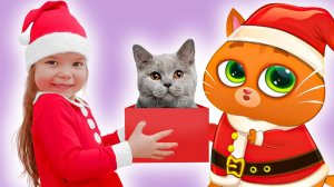 Мультики для детей про котика Bubbu и кошечку Кис Кис | Настя с котятами встречают Новый Год