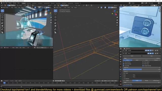 creating a hi-tech interior scene in blender смотреть онлайн