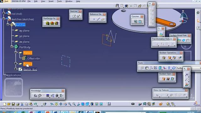 Knowledge Disk-Rod Video 1of2 Using Sketch, Catia Mechanism Design, Nader G. Zamani смотреть онлайн