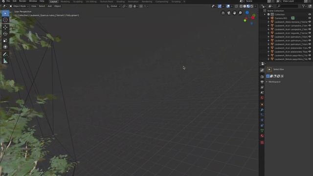 Blender 2.81a Laubwerk Eevee Look Dev Viewport Performance Test смотреть онлайн