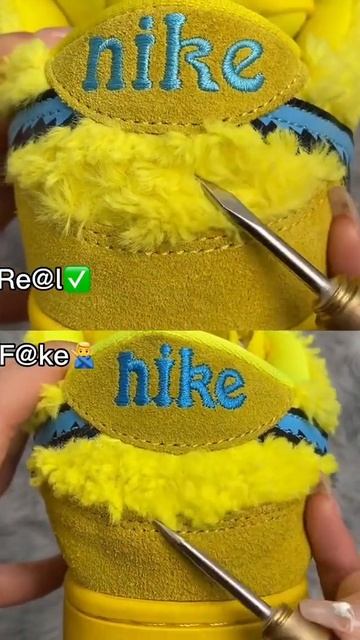 Real Vs Fake Yellow Grateful Dead Nike Dunk #sneakerhead #sneakers #viral смотреть онлайн