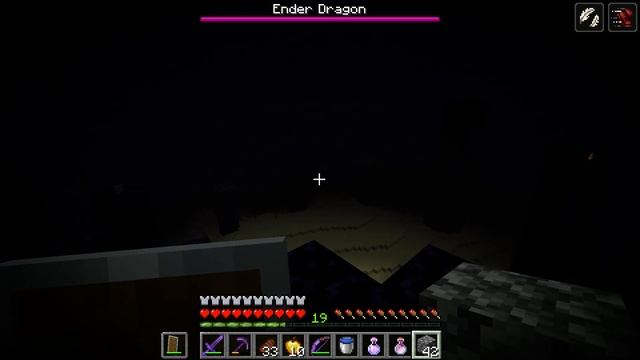 Minecraft Java- Ender Dragon Boss Fight (Hard Mode) смотреть онлайн