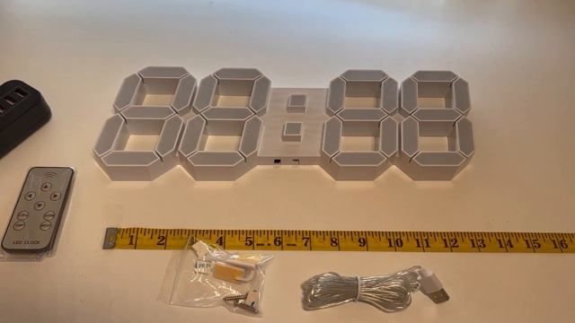 15'' 3D LED Digital Wall Clock with Remote Control смотреть онлайн