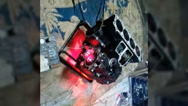 KAWASAKI ZX-14 engine block coffe table! смотреть онлайн