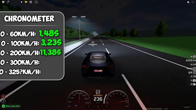 Realistic Car Driving™️| Linx Panthera (Lexus LFA) - Roblox (2024)