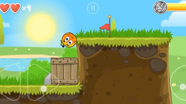 Red Ball 4 Зелёные холмы 2 уровень