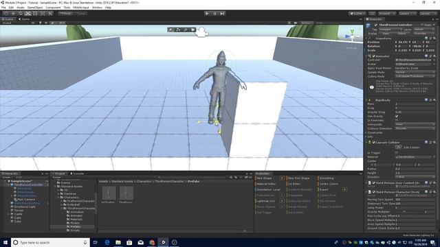 Module 3 Step 5 - Third Person Controller and Castle Wall Prefab смотреть онлайн