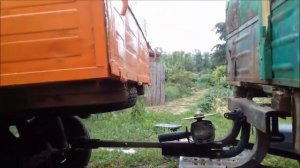 Видео от Алексея Кузоватова. Прицеп из Мотороллера Муравей. Или то, что стало со старичком.