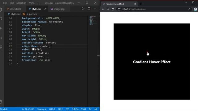 Cool CSS Gradient Hover Effect смотреть онлайн