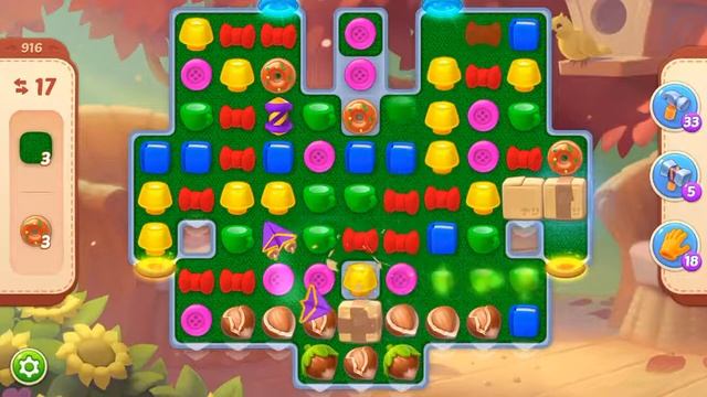 Homescapes Level 916 With No Boosters - Hard Level