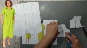 Моделирование. Платье с асимметричной полочкой. Выкройка № 1650.