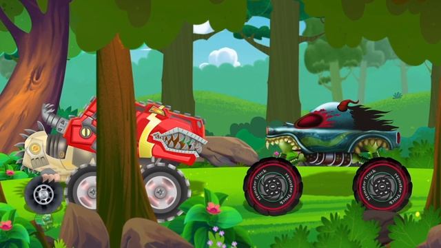 Dino The Menace | Haunted House Monster Truck | HHMT