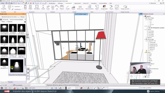Importing and editing SKP files in ARCHLine.XP смотреть онлайн