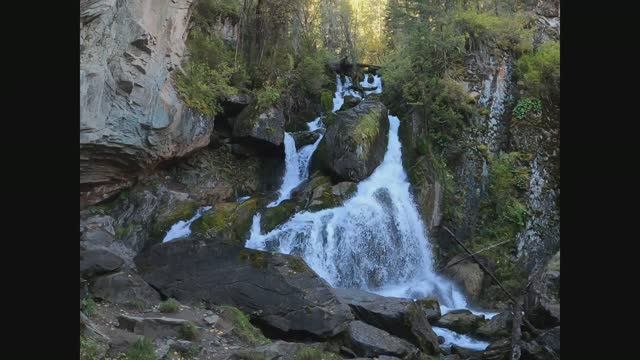 4К Алтай горный - водопад смотреть онлайн
