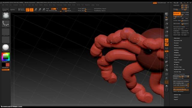 Zbrush 4 R2b Curve Tube Brush смотреть онлайн
