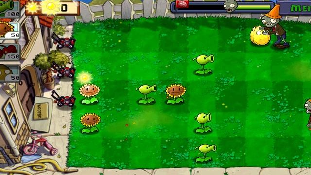 прохожу  Plants vs. Zombi...  1 часть