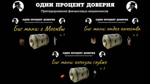 Биг мани с Москвы (1 часть)
Биг мани отдел качества (2 часть)
Биг мани копнули глубже (3 часть)