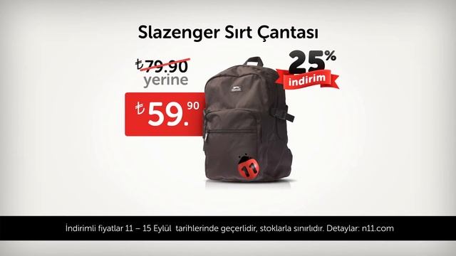 N11.com | 111tl | Slazenger Sırt Çantası