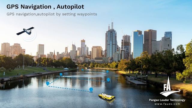 GPS Navigation Autopilot -Automatic Water Sampling Unmanned Surface Vessel (USV)-1150s| FA USV смотреть онлайн