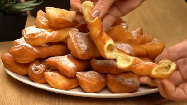 Рецепт хвороста | Хворост на кефире | Пышный мягкий хворост