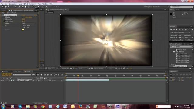 After Effects Tutorial: 2 in 1! How to do CC Light Burst 2.5 and RSMB settings - Ep: 6 смотреть онлайн