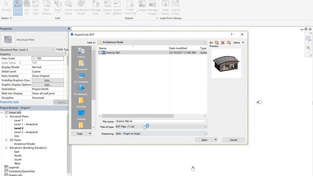 Revit Structure Tutorial Video 1: Linking architecture model into structural template смотреть онлайн