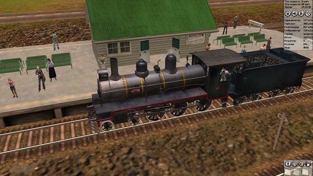 Trainz Railroad Simulator 2004: Учимся водить паровоз смотреть онлайн