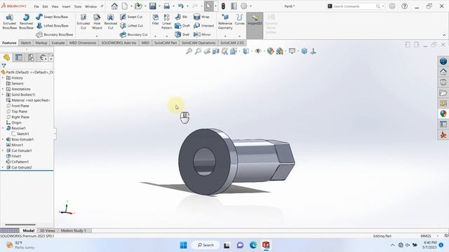 SolidWorks 2023 Tutorial - Metal Material Construction Design Assembly смотреть онлайн