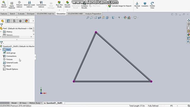 Defining a custom structural member profile -- Truss Analysis on Solidworks смотреть онлайн
