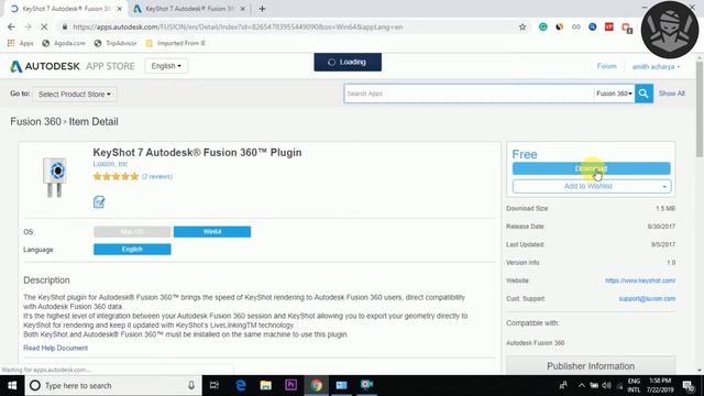 HOW TO INSTALL KEYSHOT PLUGIN IN AUTODESK FUSION 360|2020 смотреть онлайн