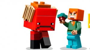 LEGO. Лего. страйдер майнкрафт. LEGO Minecraft 21266#Strider#