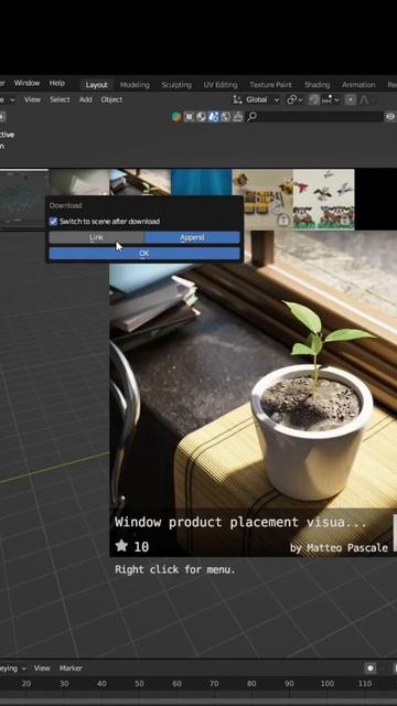 Get free Assets inside blender #blender #blenderustad смотреть онлайн