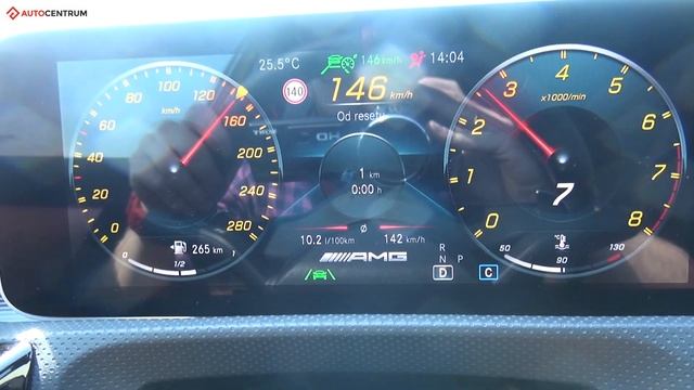 Mercedes-Benz A35 AMG 2.0 306 KM (AT) - pomiar zużycia paliwa смотреть онлайн