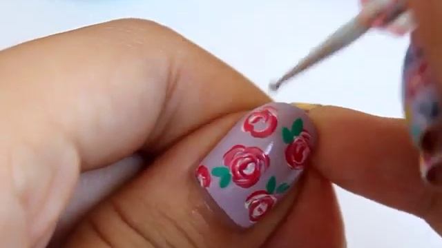 Nail Art How To: Simple Roses - The Copy Cat way! смотреть онлайн