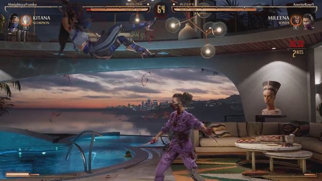 Mortal Kombat 1 (PS5) Mileena (Sonya Kameo) Online Matches: Fighting Kitana (Post-Patch) смотреть онлайн