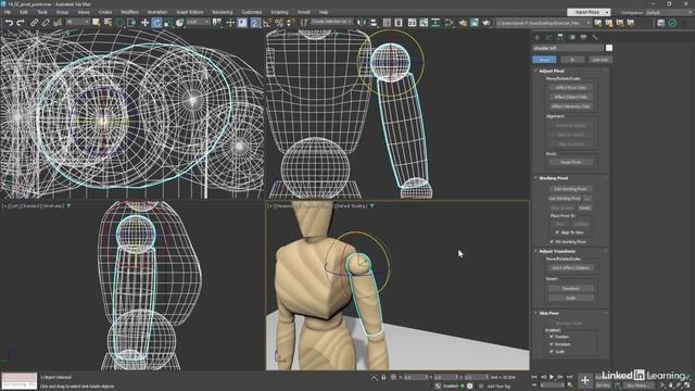 96 - Преобразование опорных точек в 3ds Max 2025 смотреть онлайн