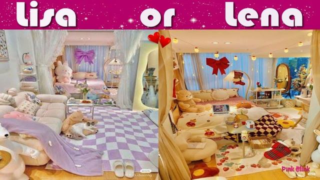 LISA OR LENA ❤️ Beautiful Kawaii Bedroom Décor❤️ @Pink Blink #lisaandlena